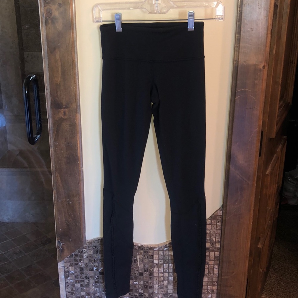BLACK LULU LEMON HIGH WAISTED LEGGINGS